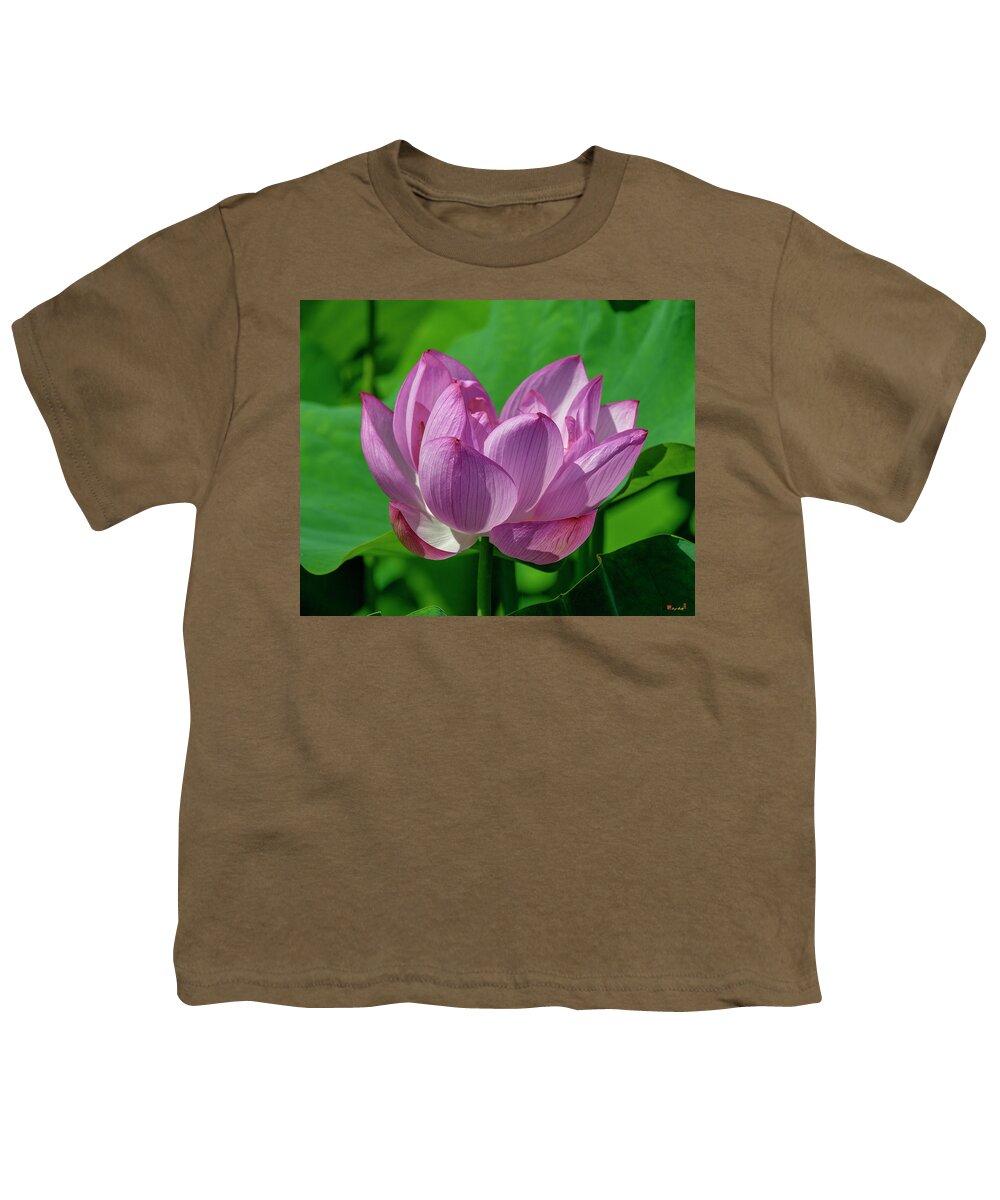 Lotus Youth T-Shirt featuring the photograph Lotus Beauty--Buxom Beauty i DL0089 by Gerry Gantt