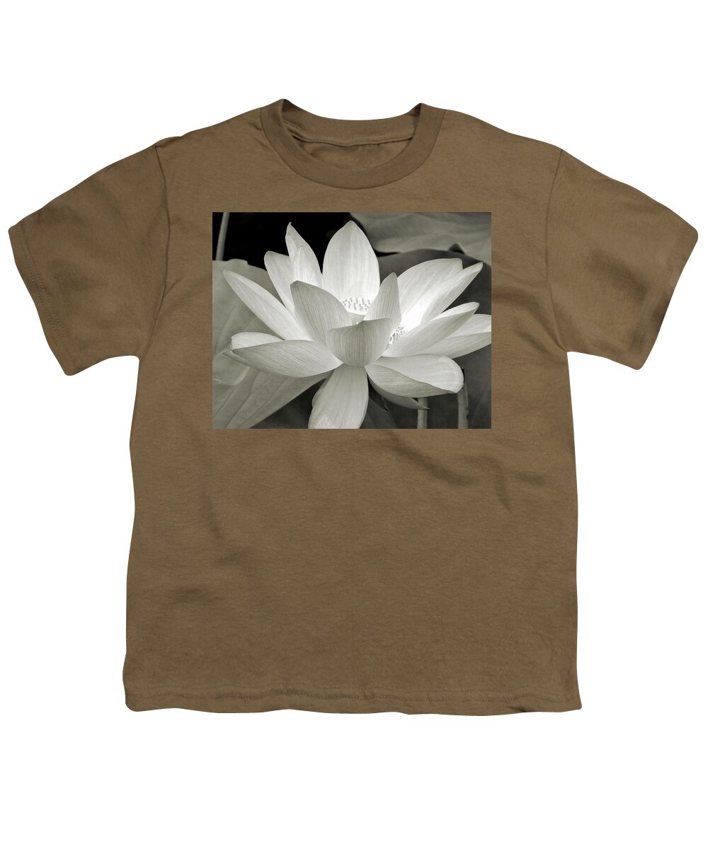 Lotus Youth T-Shirt featuring the photograph Lotus by Jennifer Wheatley Wolf