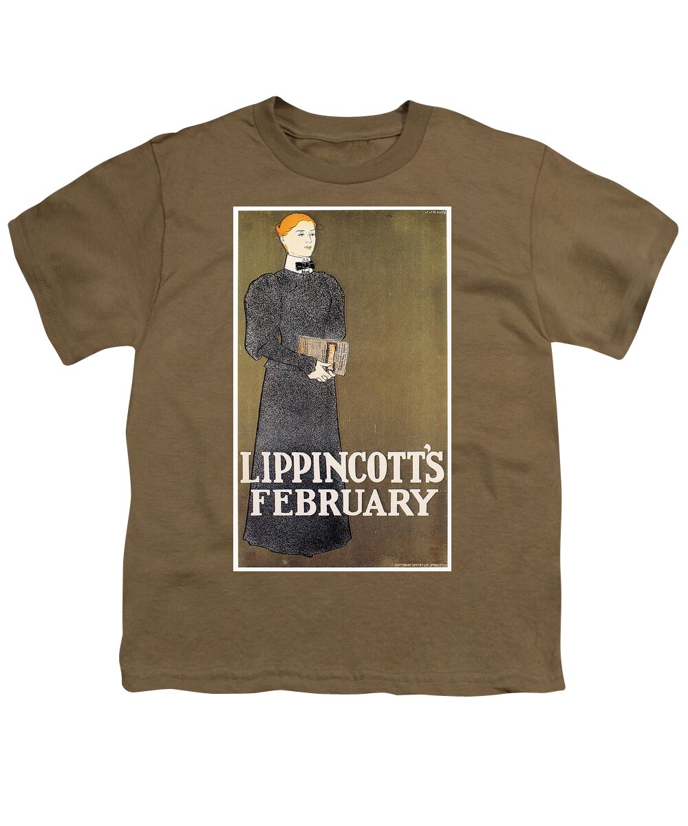 1897 Youth T-Shirt featuring the photograph Magazine: Lippincotts by Granger