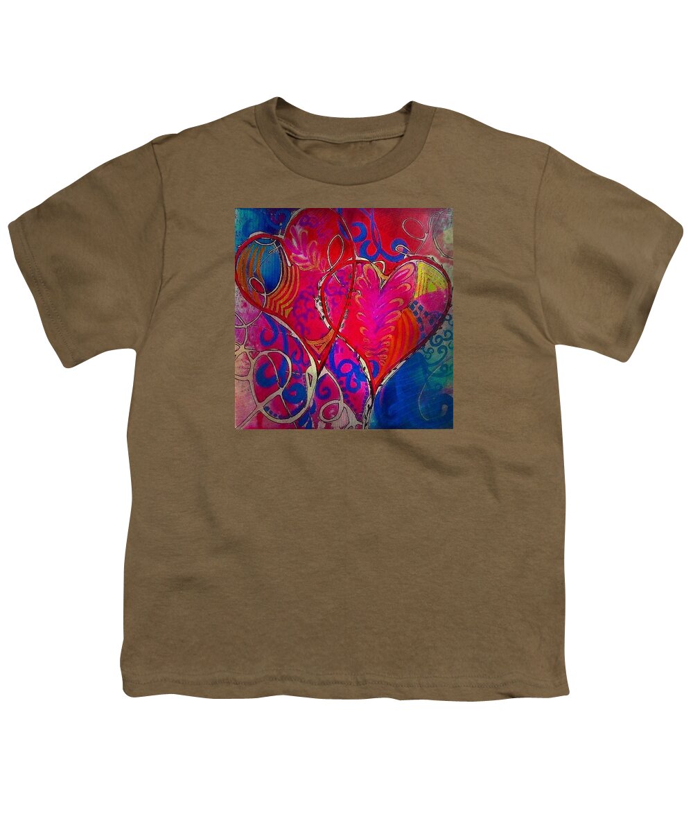 Hearts Youth T-Shirt featuring the painting Make not a Bond of by Esther Woods