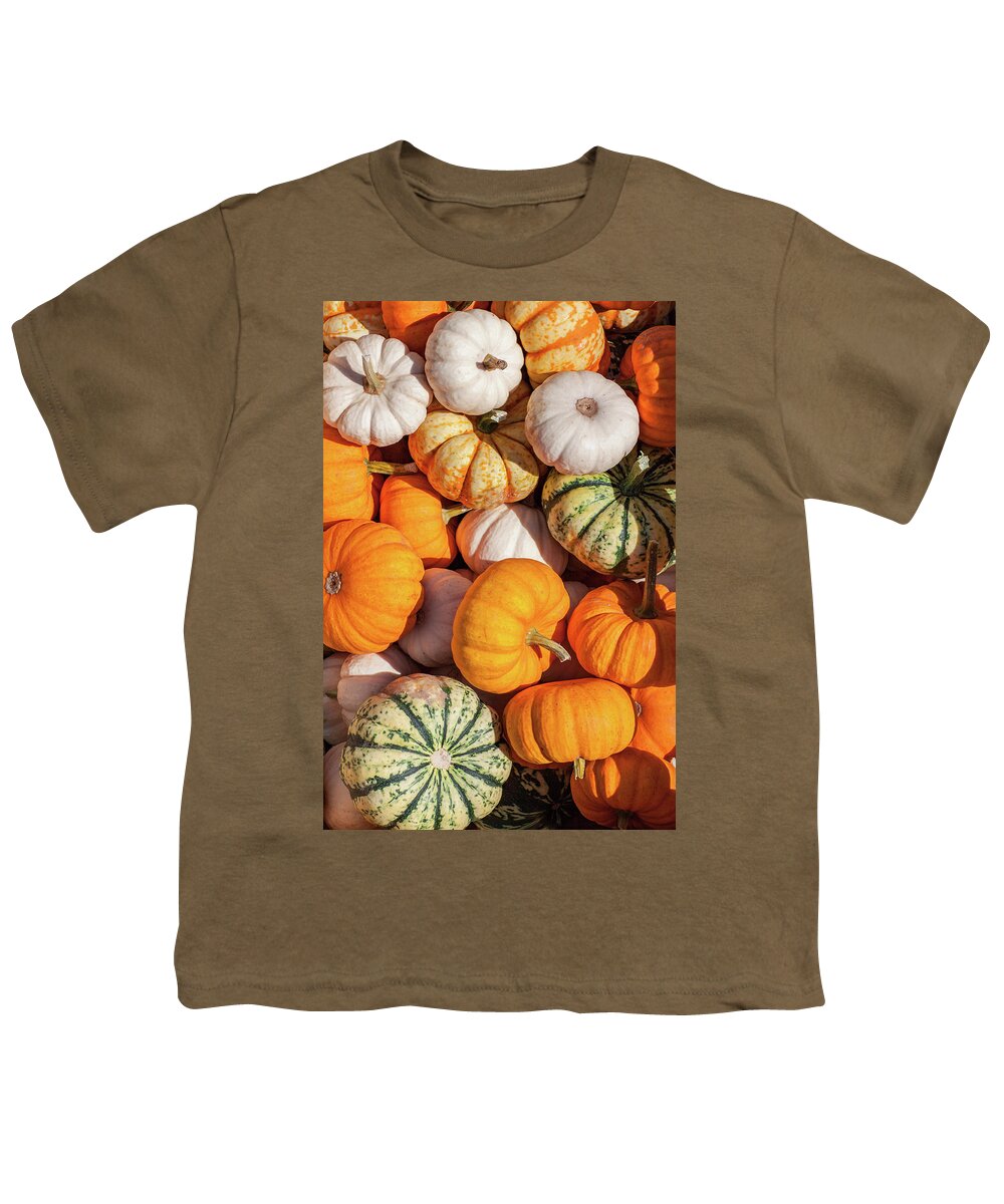 Antigo Youth T-Shirt featuring the photograph Many Gourds by Todd Klassy