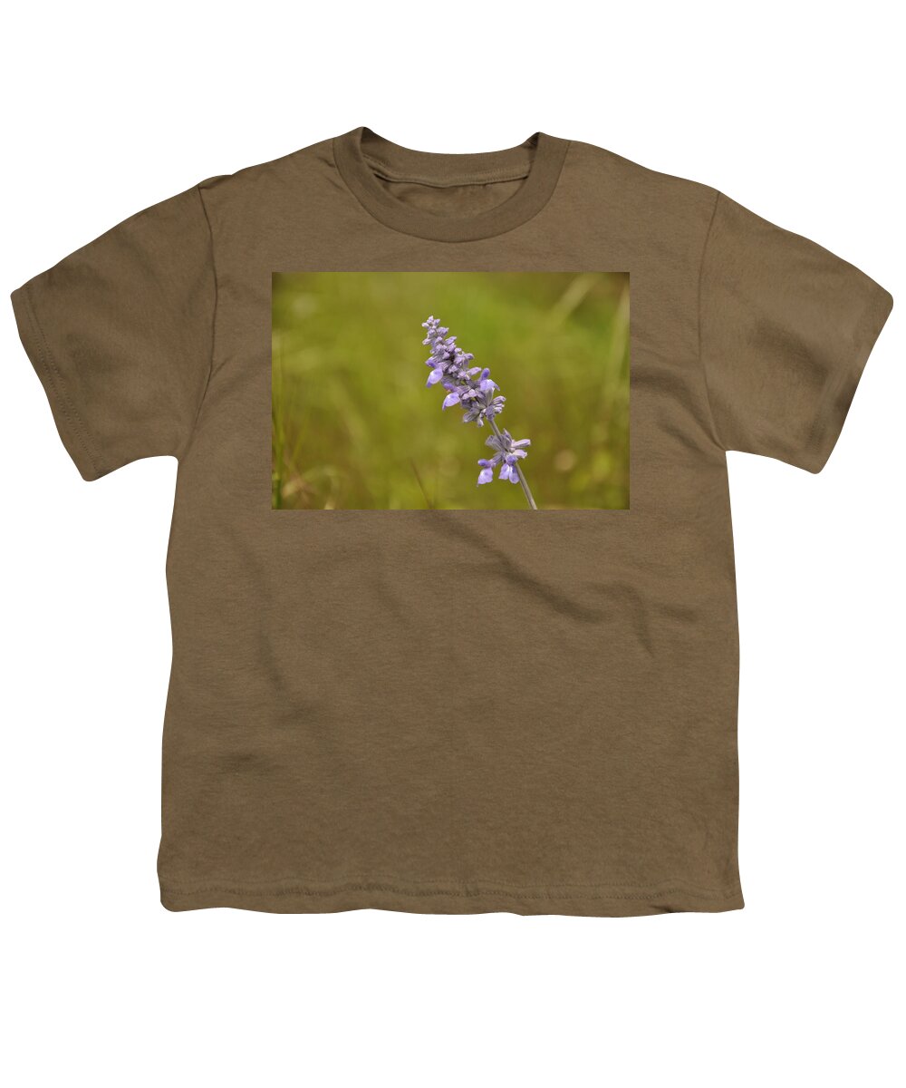 Texas Hill Country Youth T-Shirt featuring the photograph Mealy Sage by Frank Madia