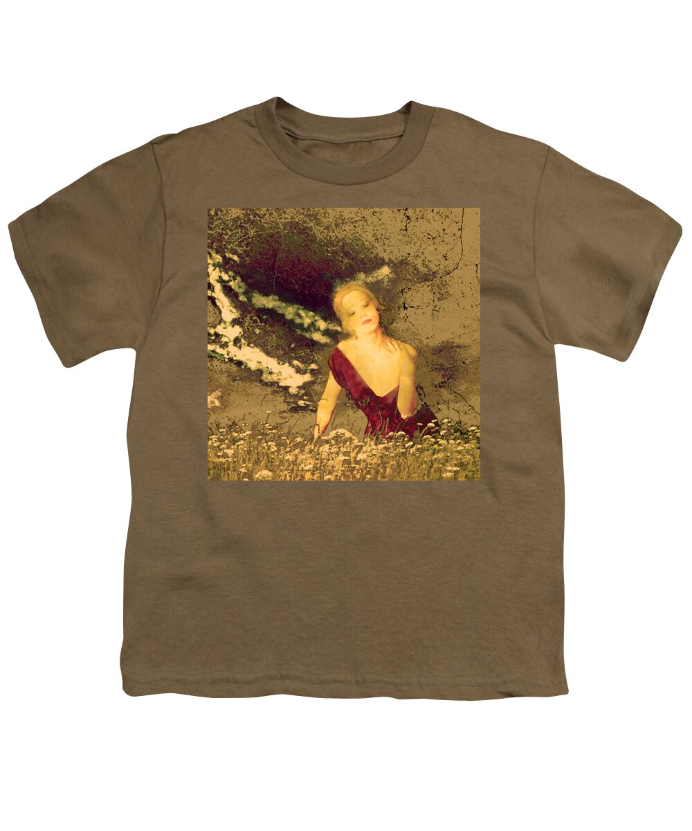Sunset Youth T-Shirt featuring the photograph Mellissa at sunset by Jeff Burgess