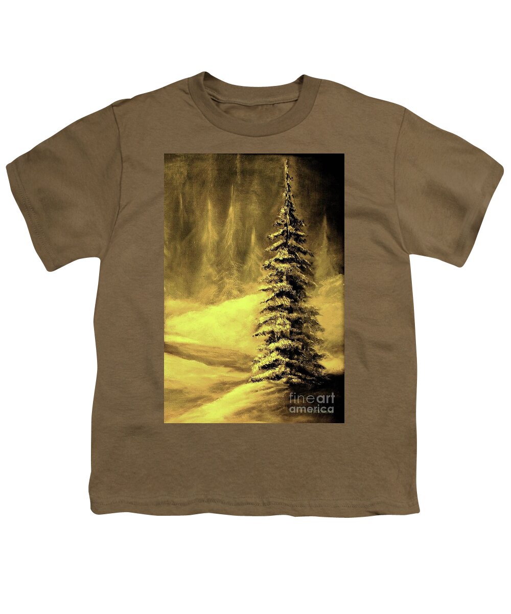 Forest Youth T-Shirt featuring the painting Warm Memories by Hazel Holland