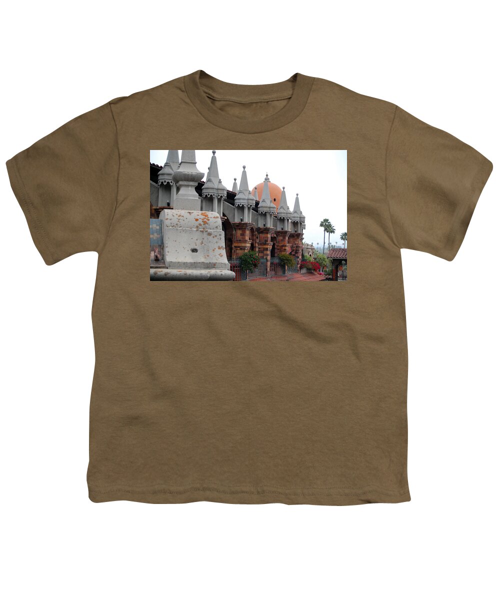 Mission Inn Youth T-Shirt featuring the photograph Mission Inn Authors Row by Amy Fose