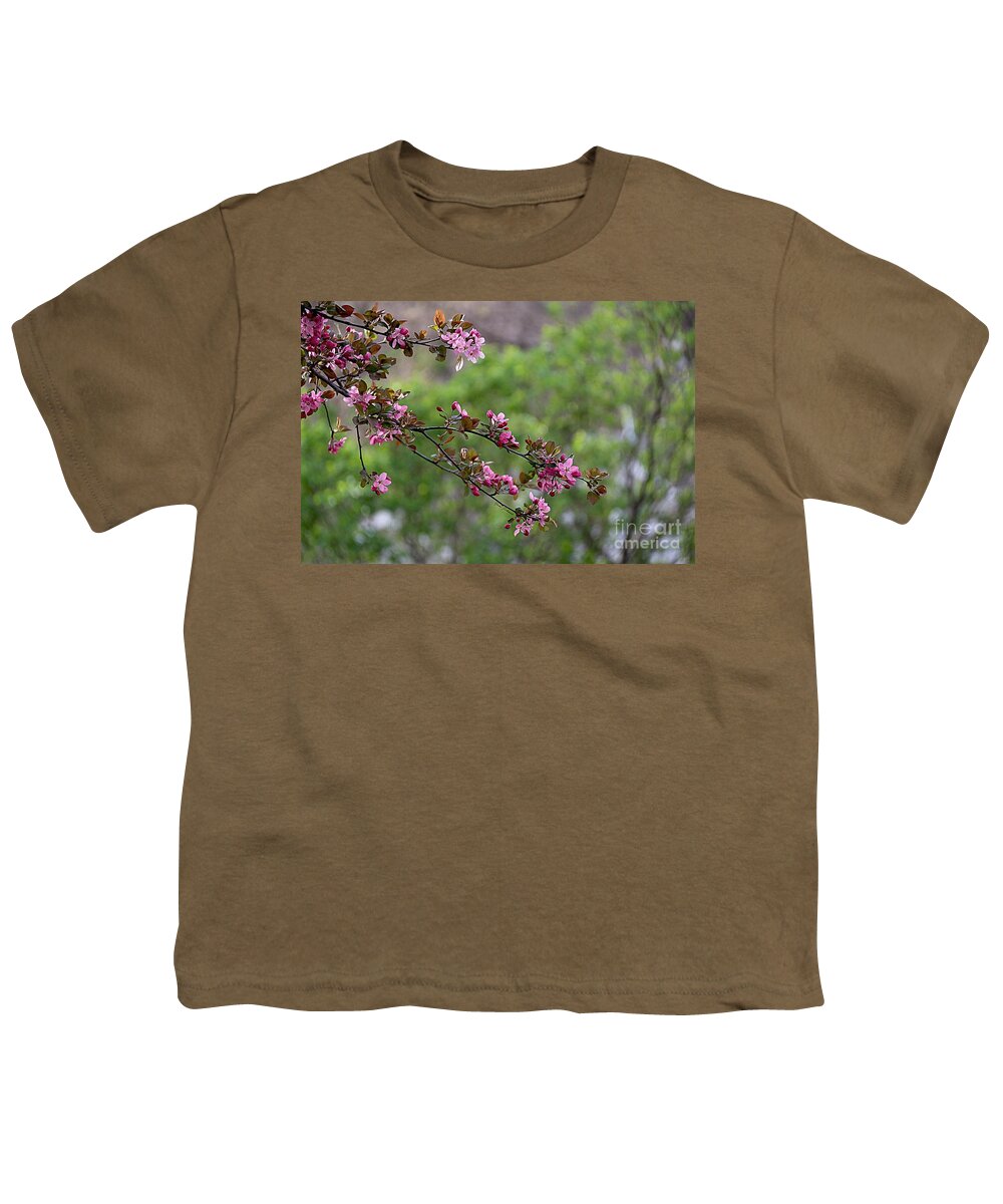 Flowering Crabapple Youth T-Shirt featuring the photograph Morning Stretch by Yumi Johnson