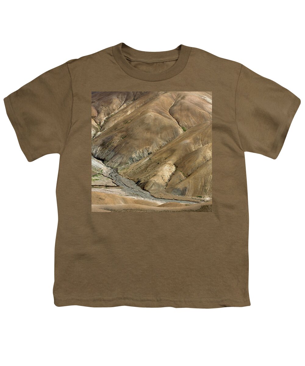 Mountain Youth T-Shirt featuring the photograph Mountain abstract 8 by Hitendra SINKAR