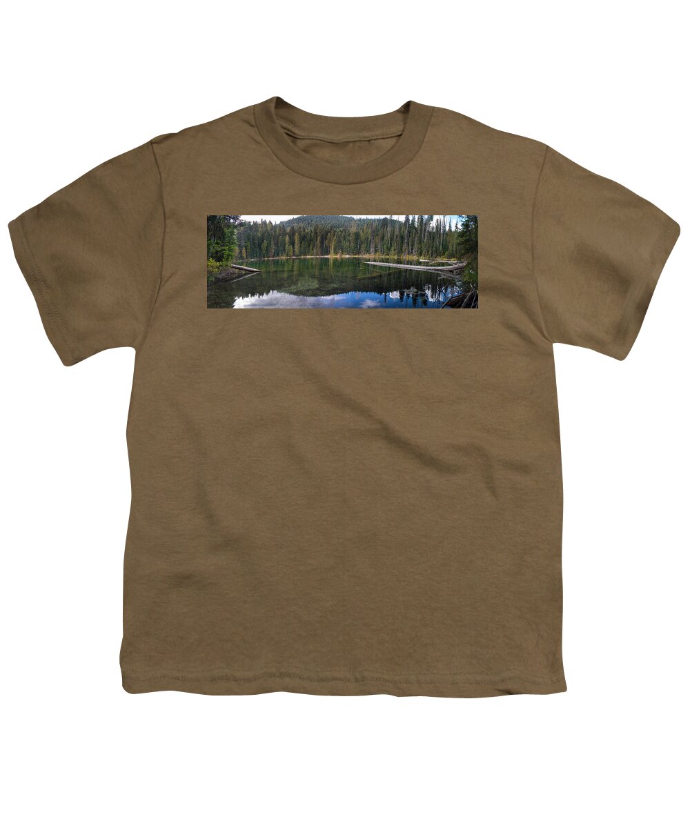 Reflection Youth T-Shirt featuring the photograph Muskegon Lake by Paul DeRocker