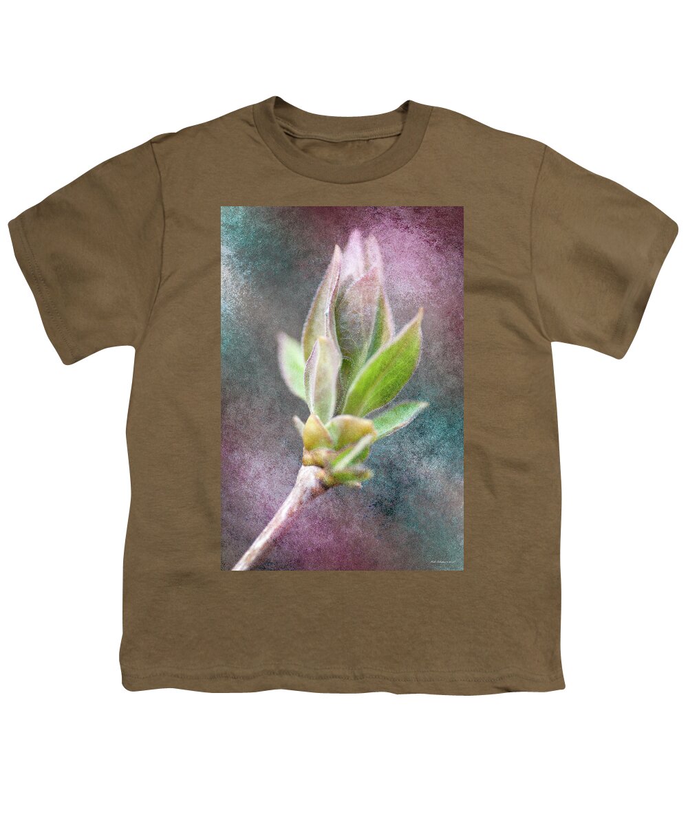 Leaves Youth T-Shirt featuring the photograph New Growth 3 by WB Johnston