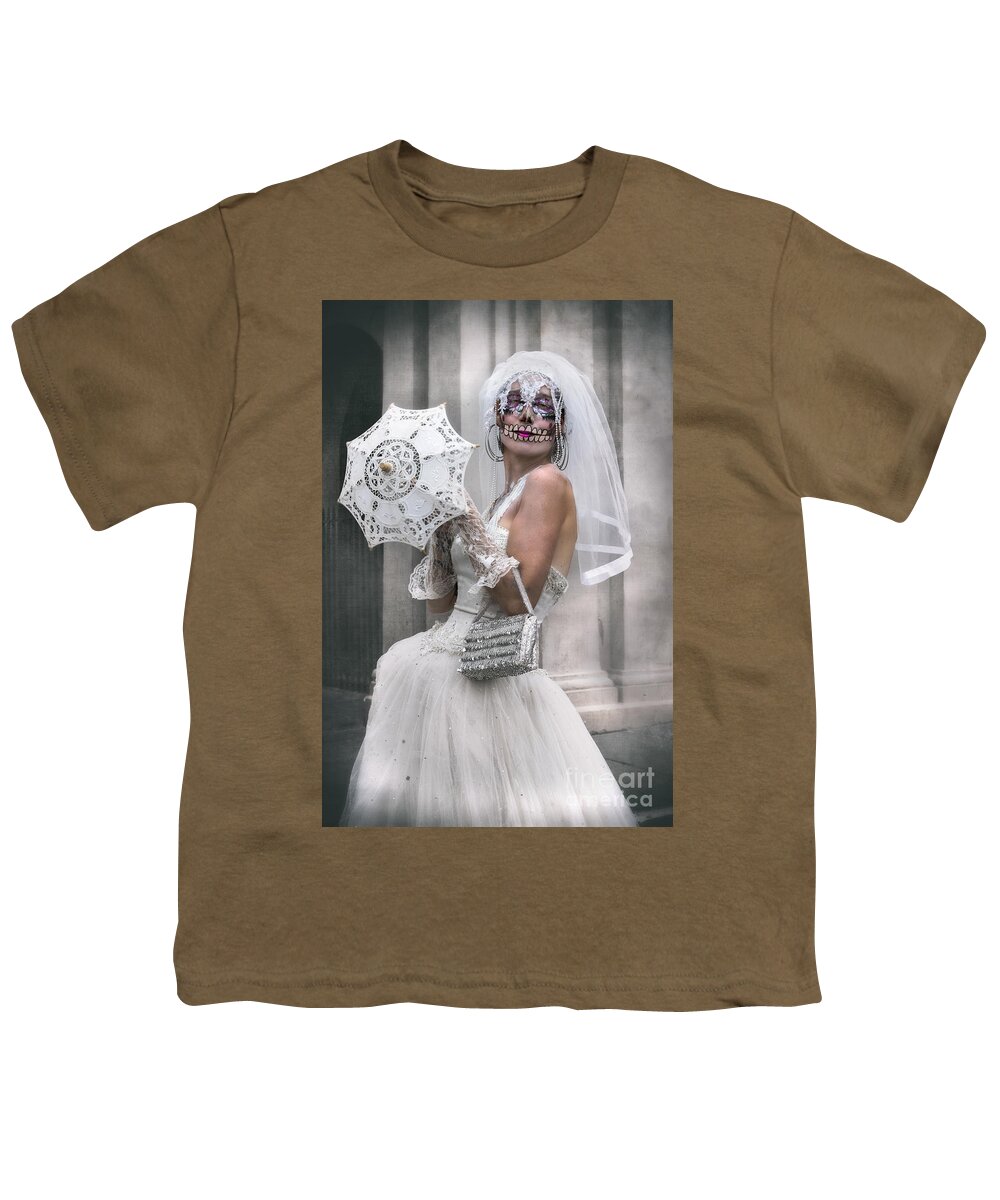 Bride Youth T-Shirt featuring the photograph NOLA Bride by Jerry Fornarotto