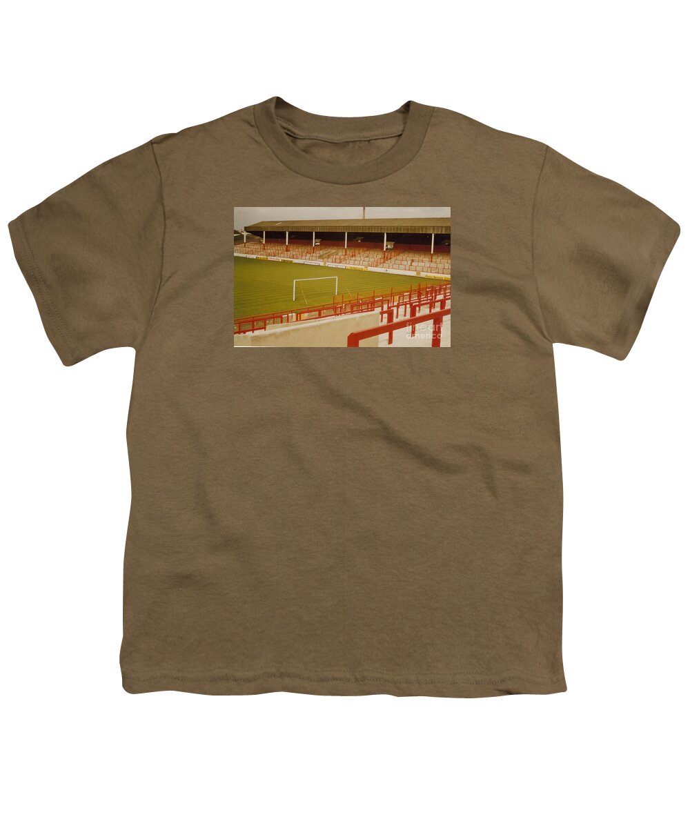  Youth T-Shirt featuring the photograph Nottingham Forest - City Ground - Old Stand 1 - 1970s by Legendary Football Grounds