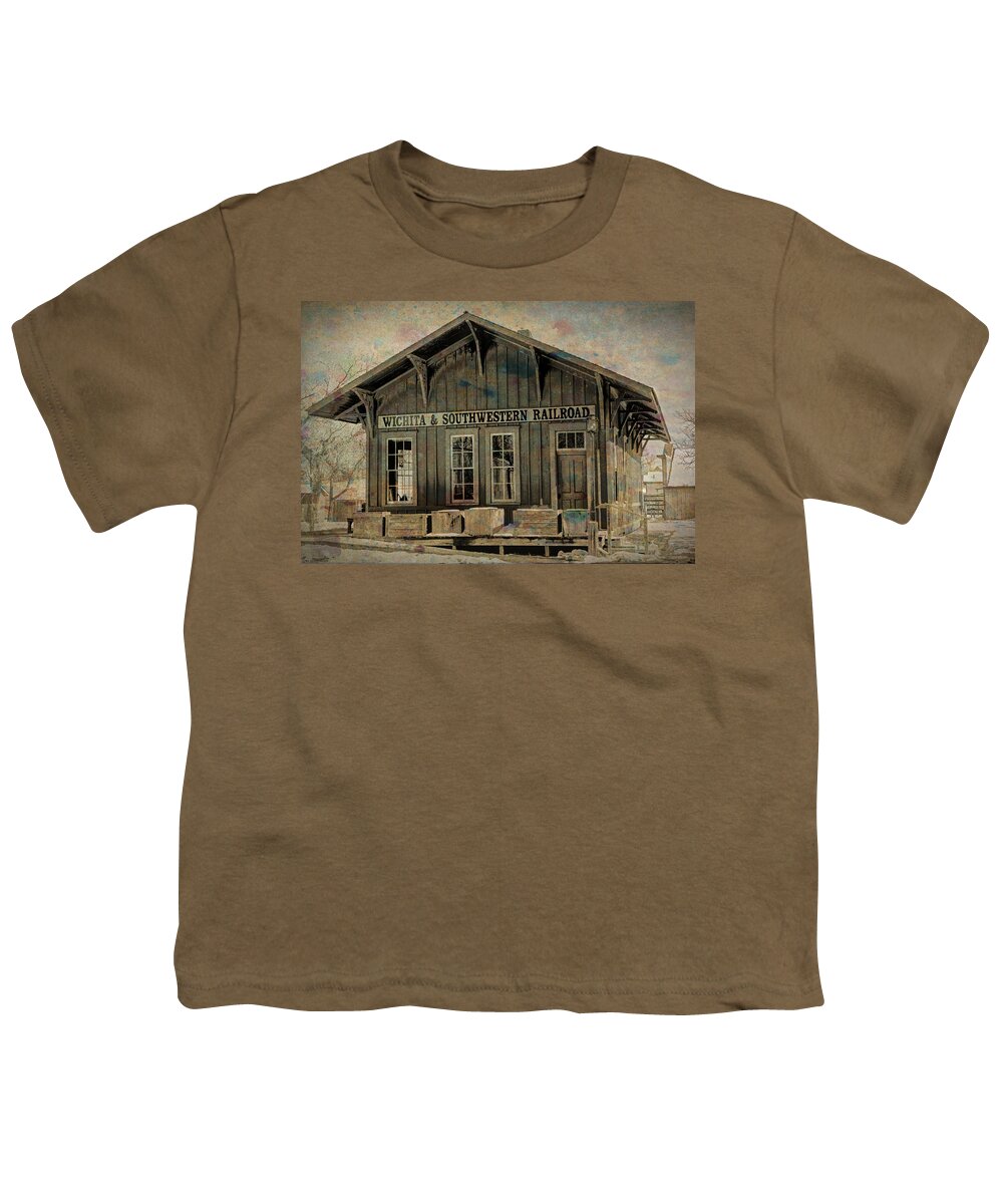 Railroad Station Youth T-Shirt featuring the photograph Old Railroad Station by Lynn Sprowl