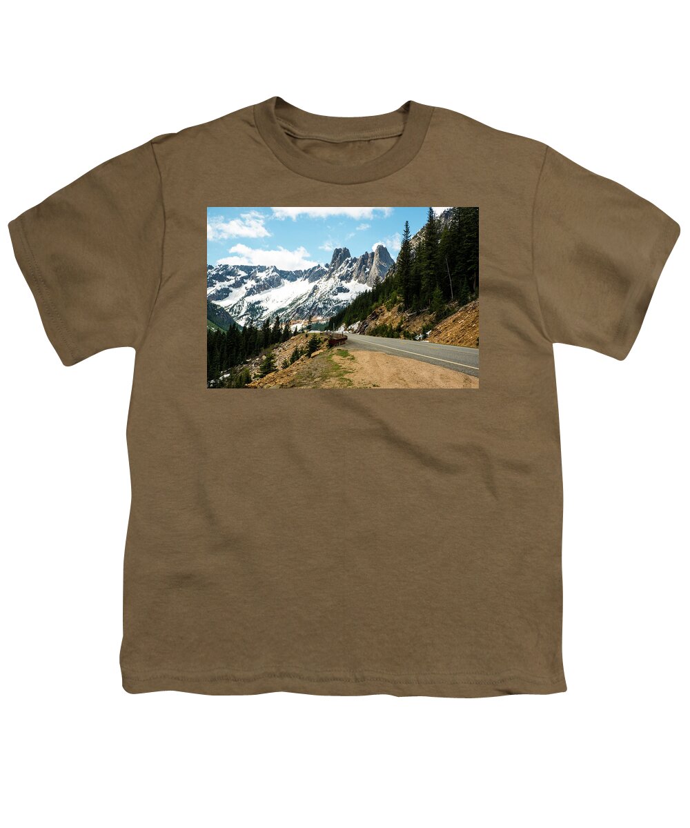 Open Highway Youth T-Shirt featuring the photograph Open Highway by Tom Cochran
