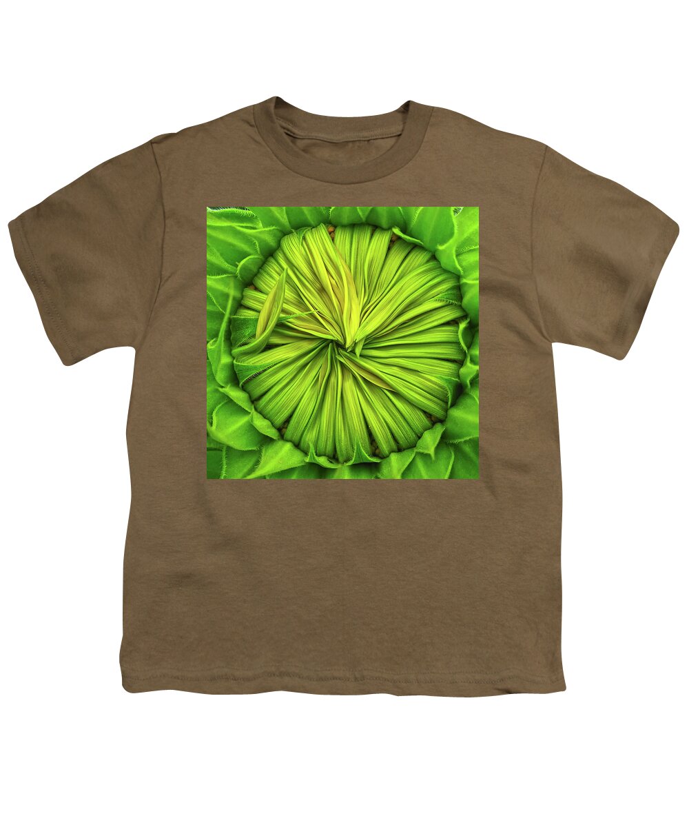 Sunflower Youth T-Shirt featuring the photograph Opening soon by Tatiana Travelways