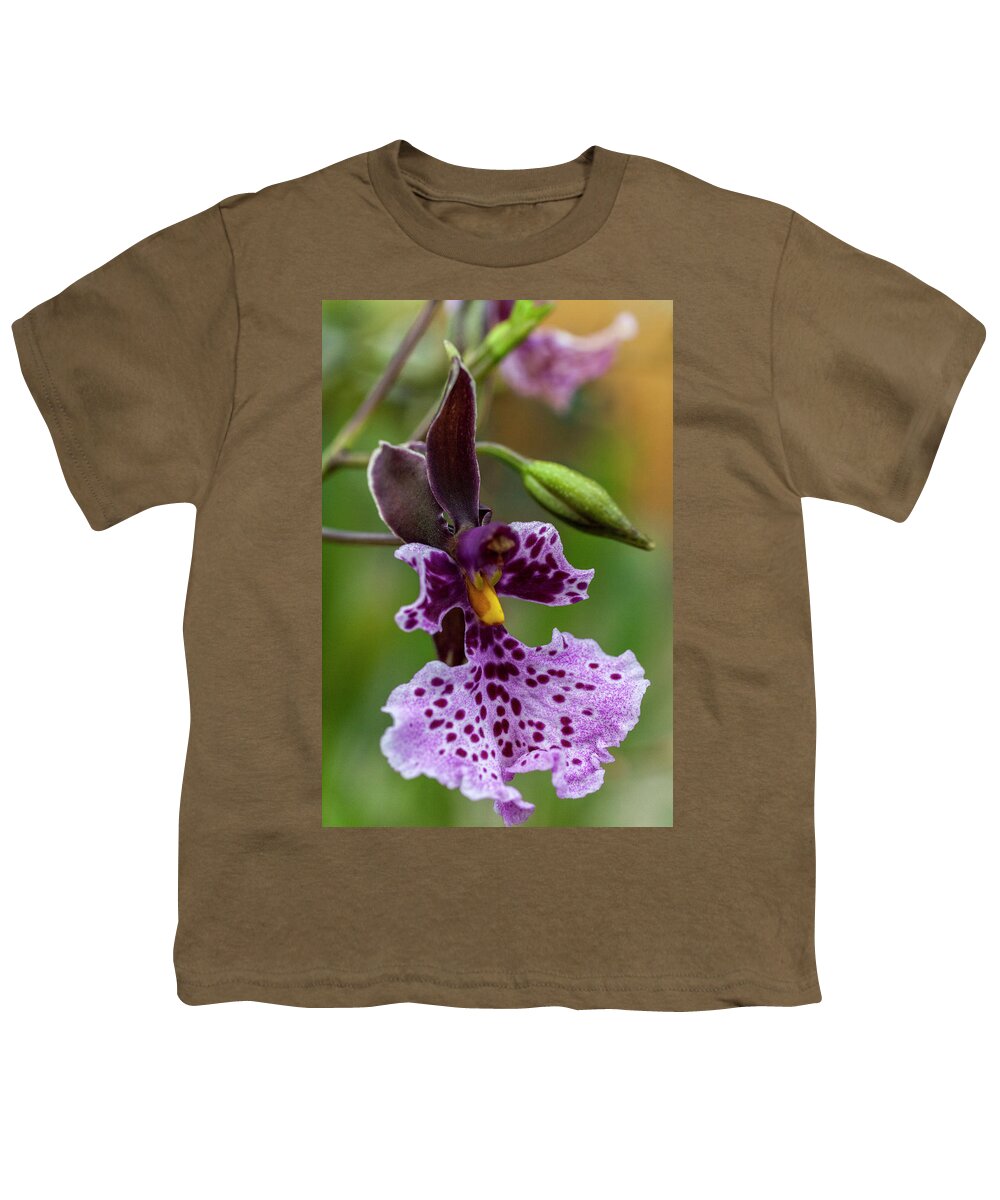 Orchid Youth T-Shirt featuring the photograph Orchid - Caucaea rhodosticta by Heiko Koehrer-Wagner