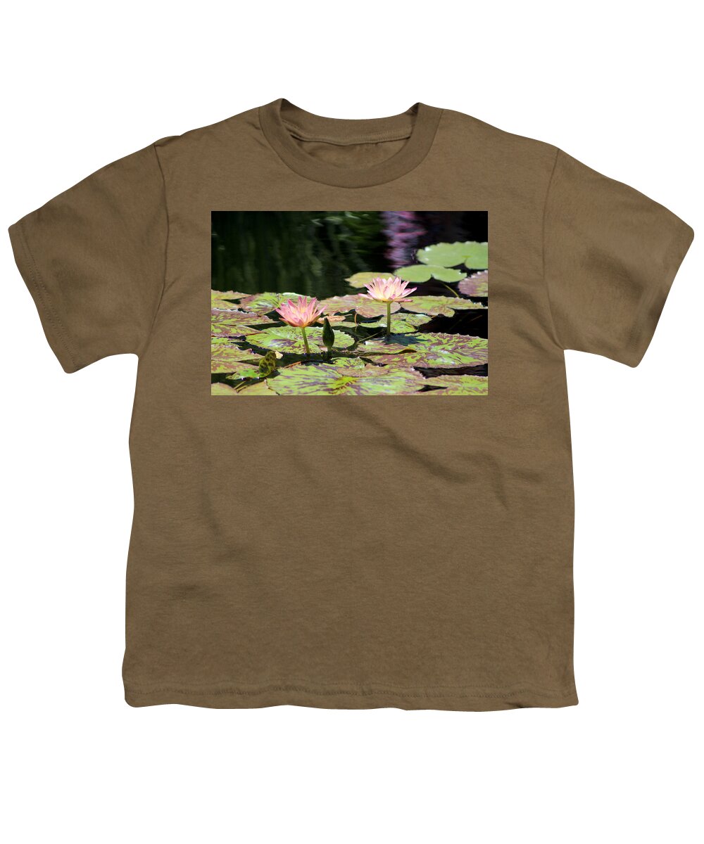 Painted Waters Youth T-Shirt featuring the photograph Painted Waters - Lilypond by Colleen Cornelius