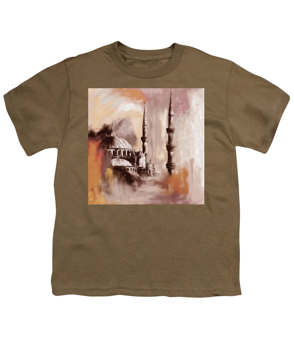 Abstract Youth T-Shirt featuring the painting Painting 368 2 by Mawra Tahreem