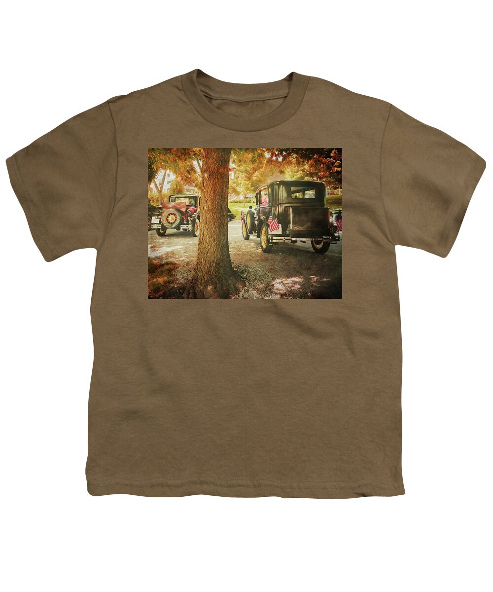 Cars Youth T-Shirt featuring the photograph Parade by John Anderson
