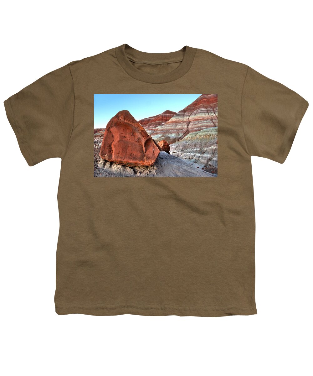 Barren Youth T-Shirt featuring the photograph Paria Boulder by David Andersen