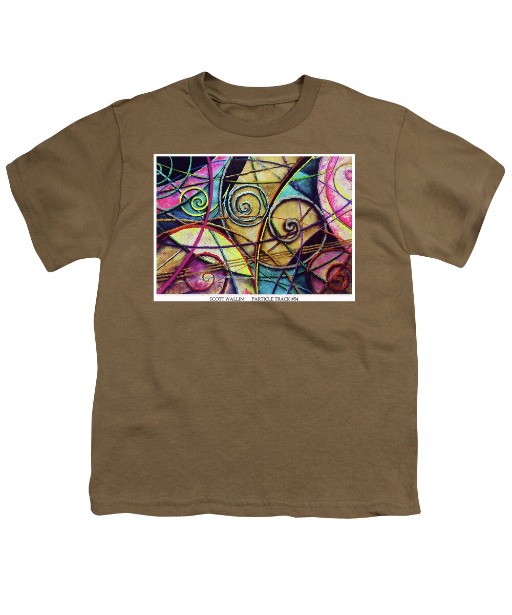 A Bright Youth T-Shirt featuring the painting Particle Track Fifty-four by Scott Wallin