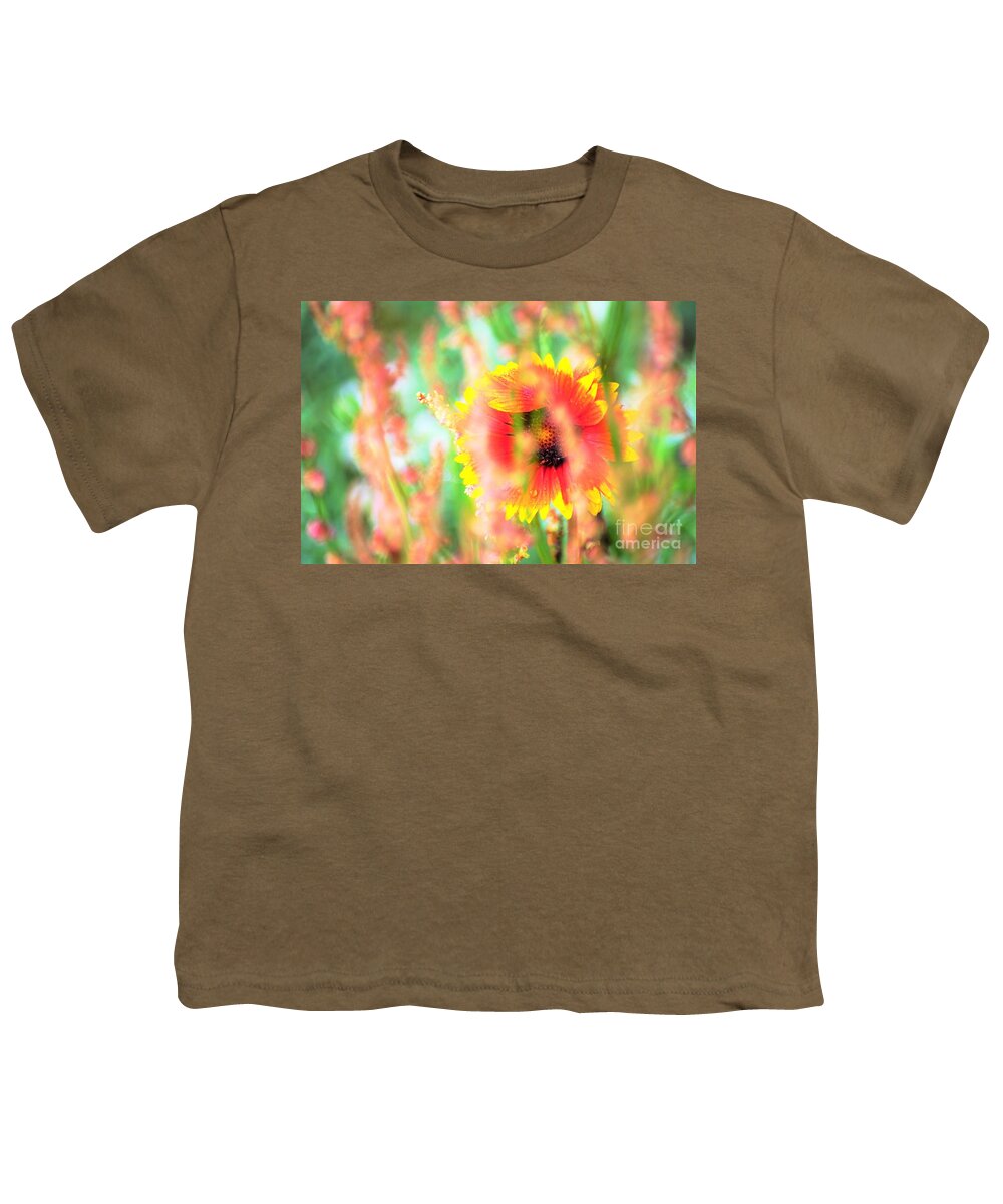 Flowers Youth T-Shirt featuring the photograph Peeking thru by Merle Grenz