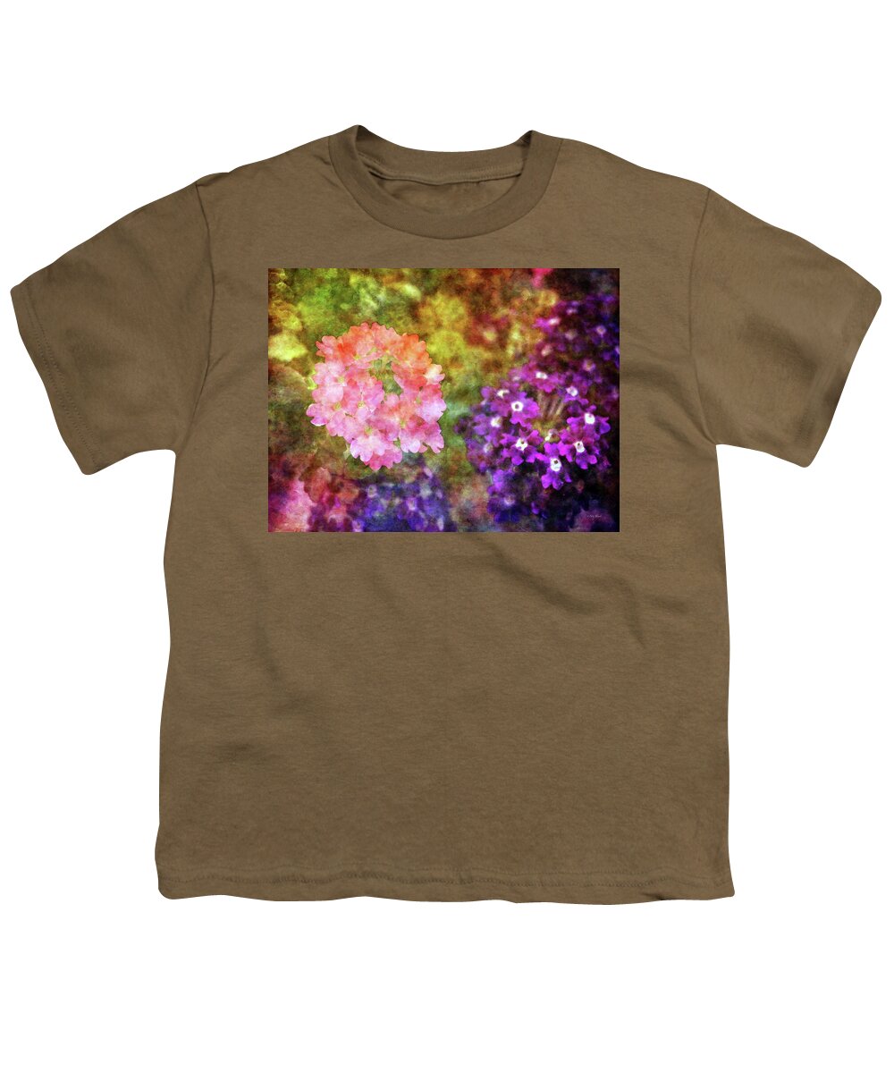 Pink Youth T-Shirt featuring the photograph Pink and Purple 0919 IDP_2 by Steven Ward