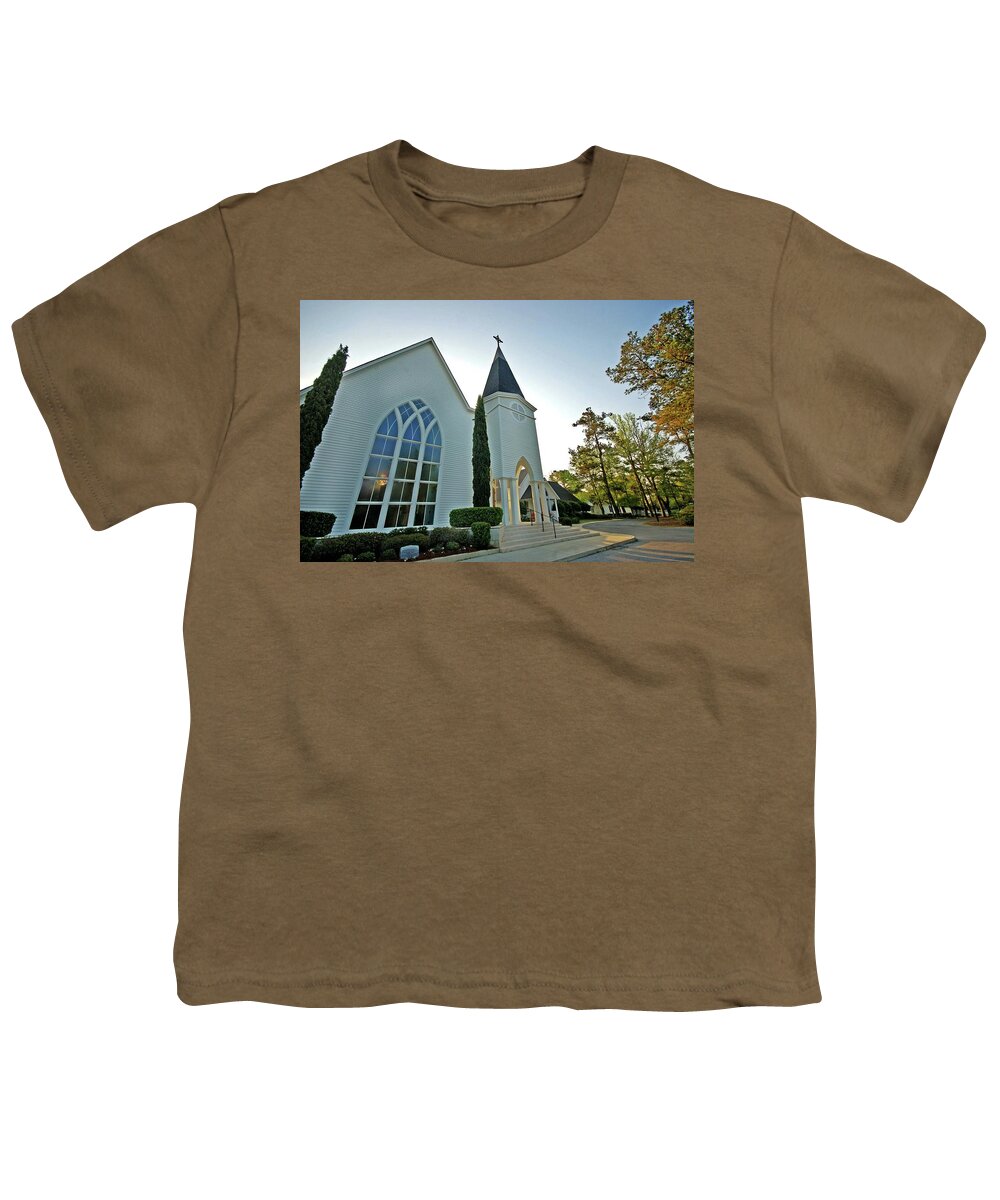 Alabama Photographer Youth T-Shirt featuring the digital art Point Clear Church by Michael Thomas