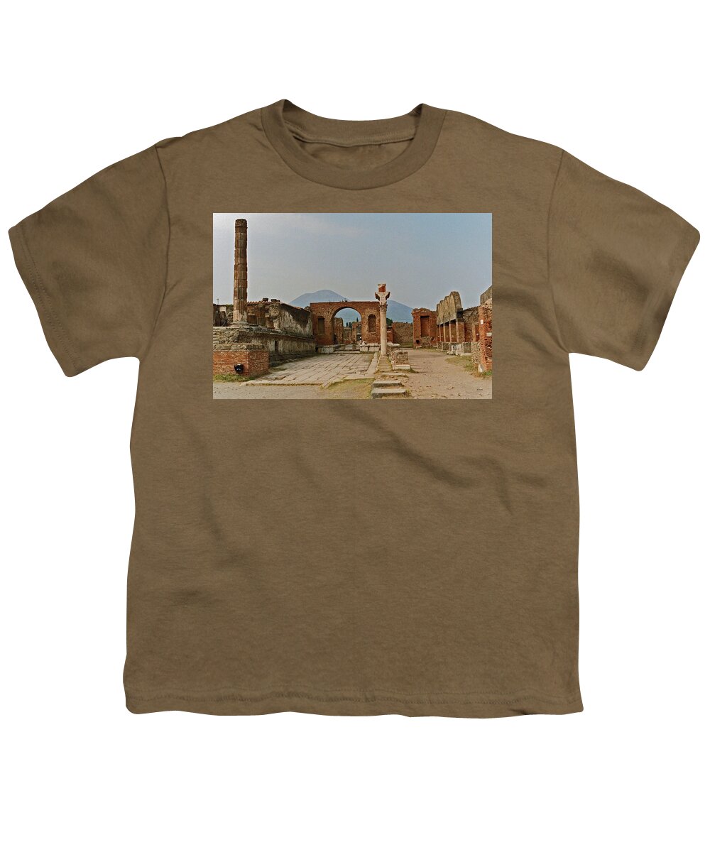 Ancient Ruins Youth T-Shirt featuring the photograph Pompeii today by Bess Carter