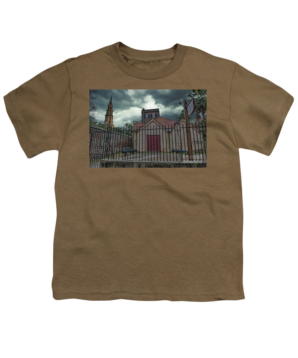 Powder Magazine Youth T-Shirt featuring the photograph Powder Magazine in Charleston SC by Dale Powell