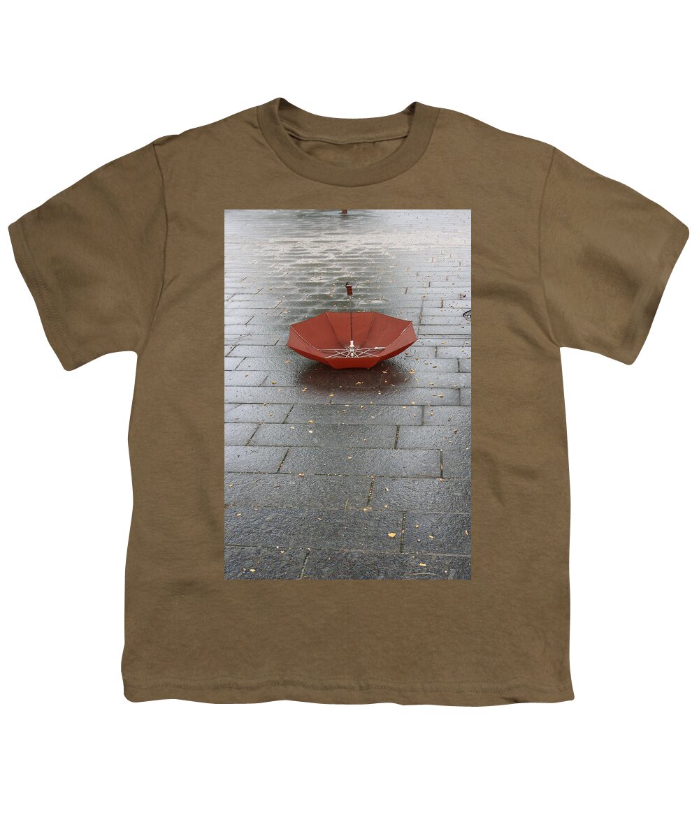 Unbrella Youth T-Shirt featuring the photograph Red One by Julie Lueders 