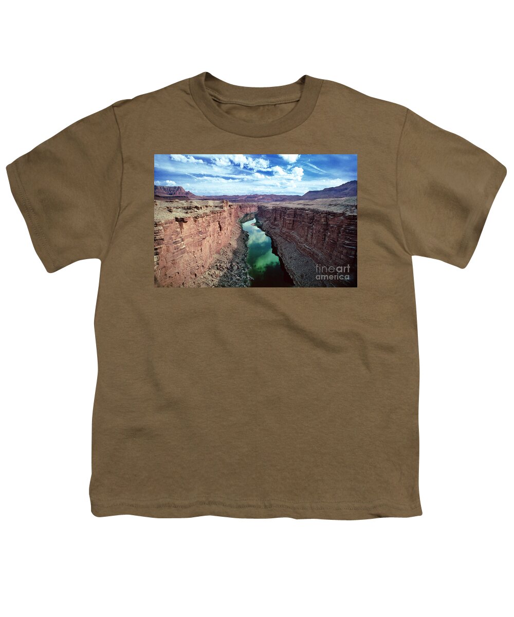 Desert Youth T-Shirt featuring the photograph Colorado River Patiently Carving a Canyon in the Desert, Vermillion Cliffs by Wernher Krutein