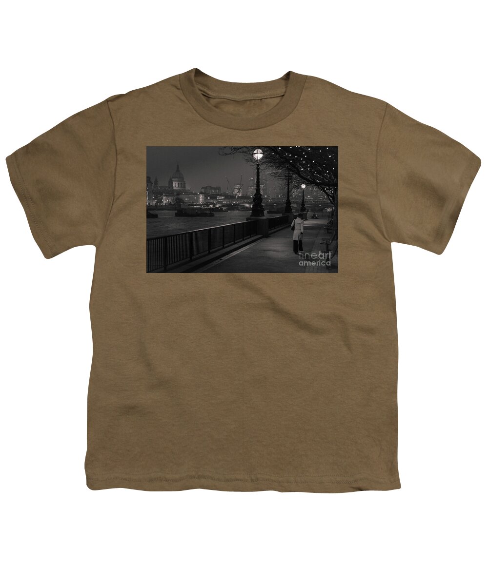 River Youth T-Shirt featuring the photograph River Thames Embankment, London by Perry Rodriguez