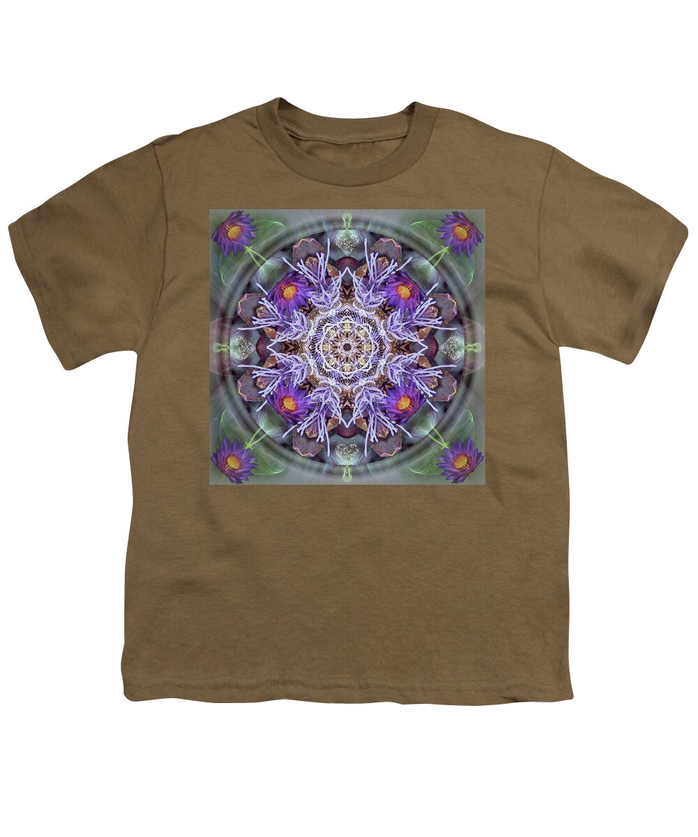 Lotus Youth T-Shirt featuring the digital art Sacred Emergence by Alicia Kent