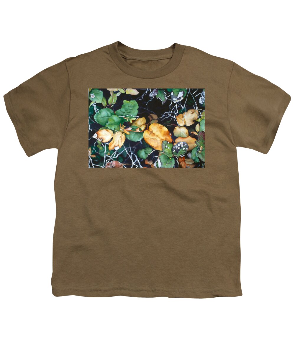 Landscape Youth T-Shirt featuring the painting Salal by Barbara Pease