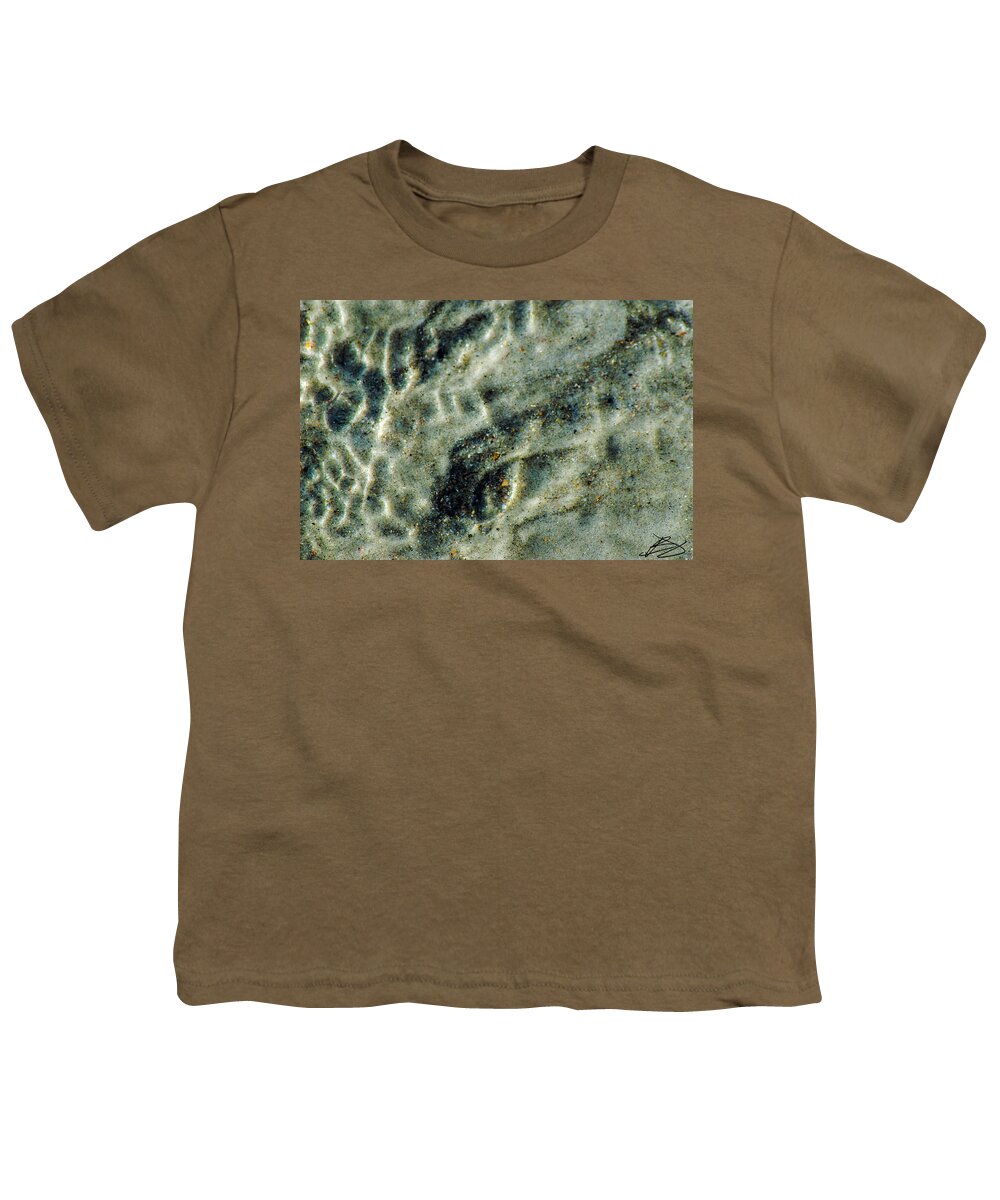 Digital Photograph Youth T-Shirt featuring the photograph Sand Pattern #3 by Bradley Dever