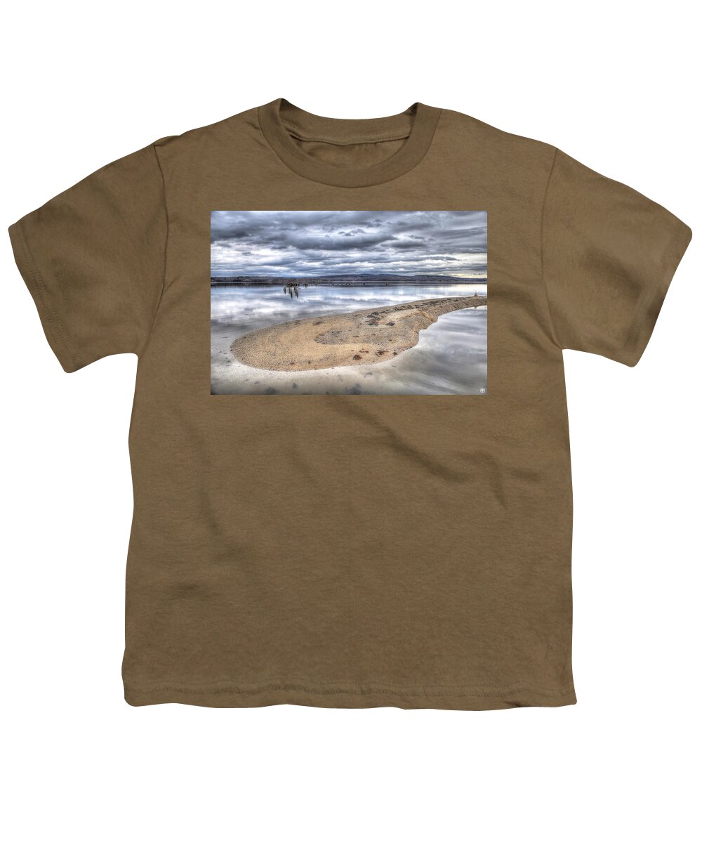 Sand Bar Youth T-Shirt featuring the photograph Sandy Point by John Meader