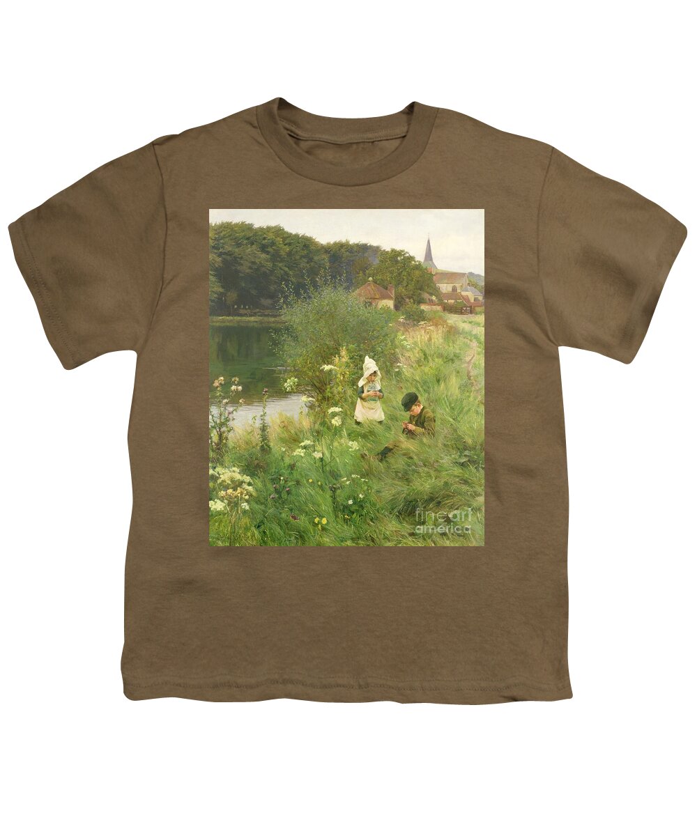 Saturday Youth T-Shirt featuring the painting Saturday Afternoon by Gunning King
