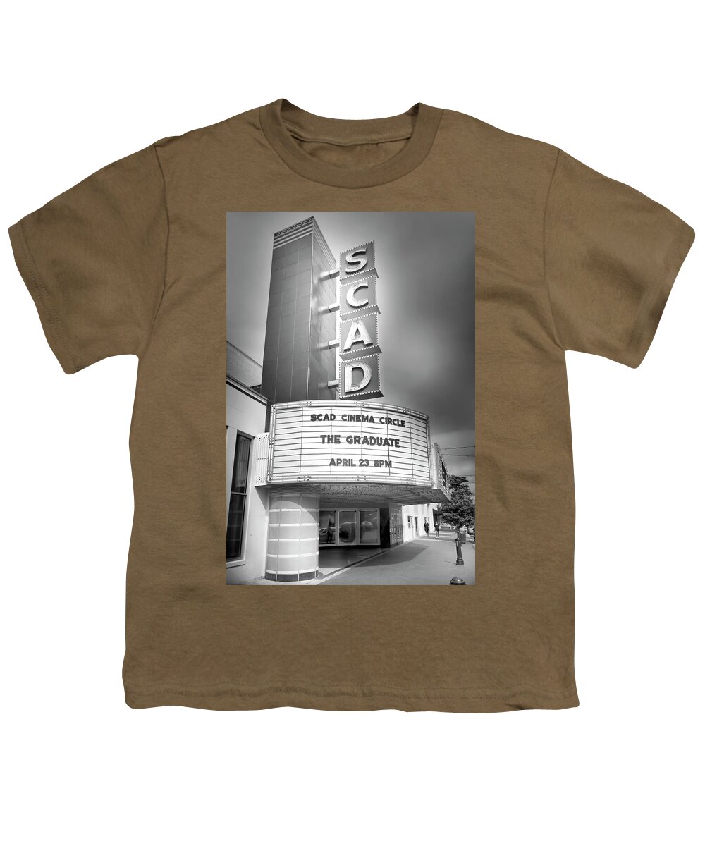 Scad Youth T-Shirt featuring the photograph SCAD Marquee by Mark Andrew Thomas