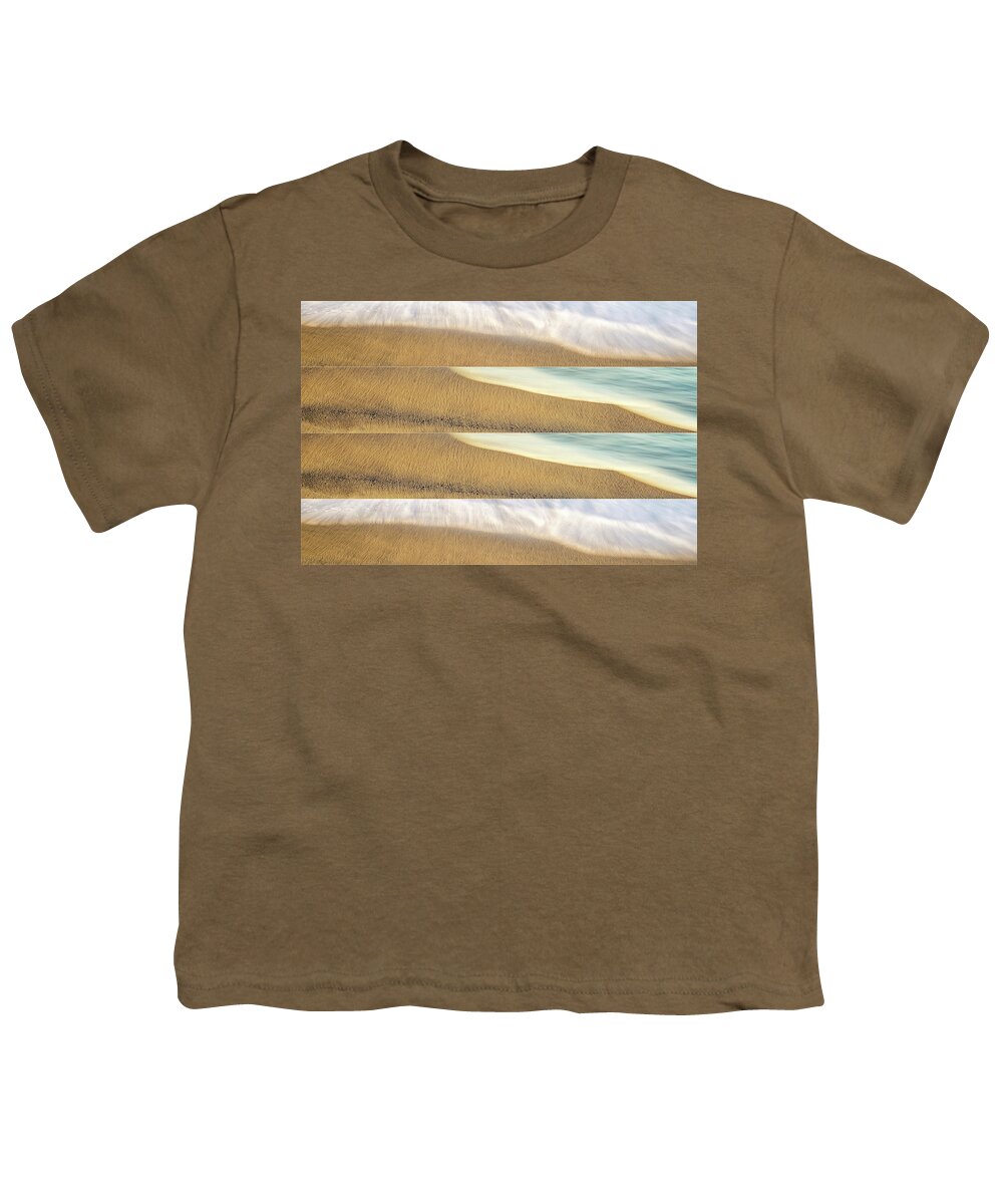 Collage Youth T-Shirt featuring the photograph Sea Meets Sand #3 by Joseph S Giacalone