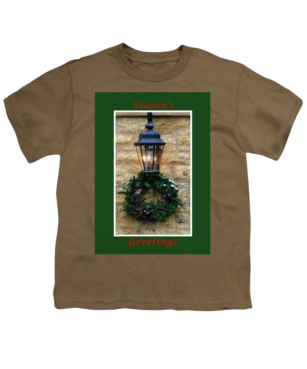 Christmas Youth T-Shirt featuring the photograph Season's Greetings Christmas Card by Joni Eskridge