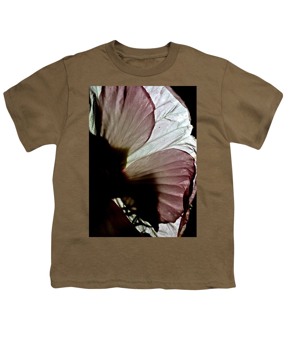 Sunlight Youth T-Shirt featuring the photograph I Could be Butterfly Wings Hibiscus by Kathy Barney