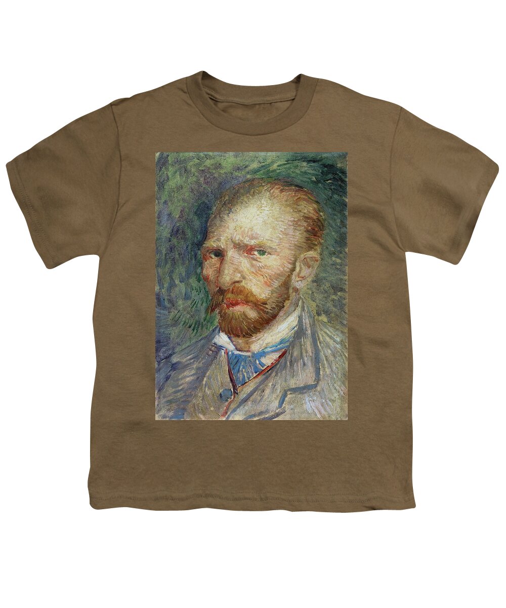 Self Youth T-Shirt featuring the painting Self-portrait by Vincent Van Gogh