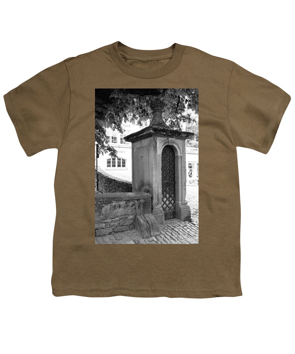 Heidelberg Youth T-Shirt featuring the photograph Sentry Post B W by Teresa Mucha