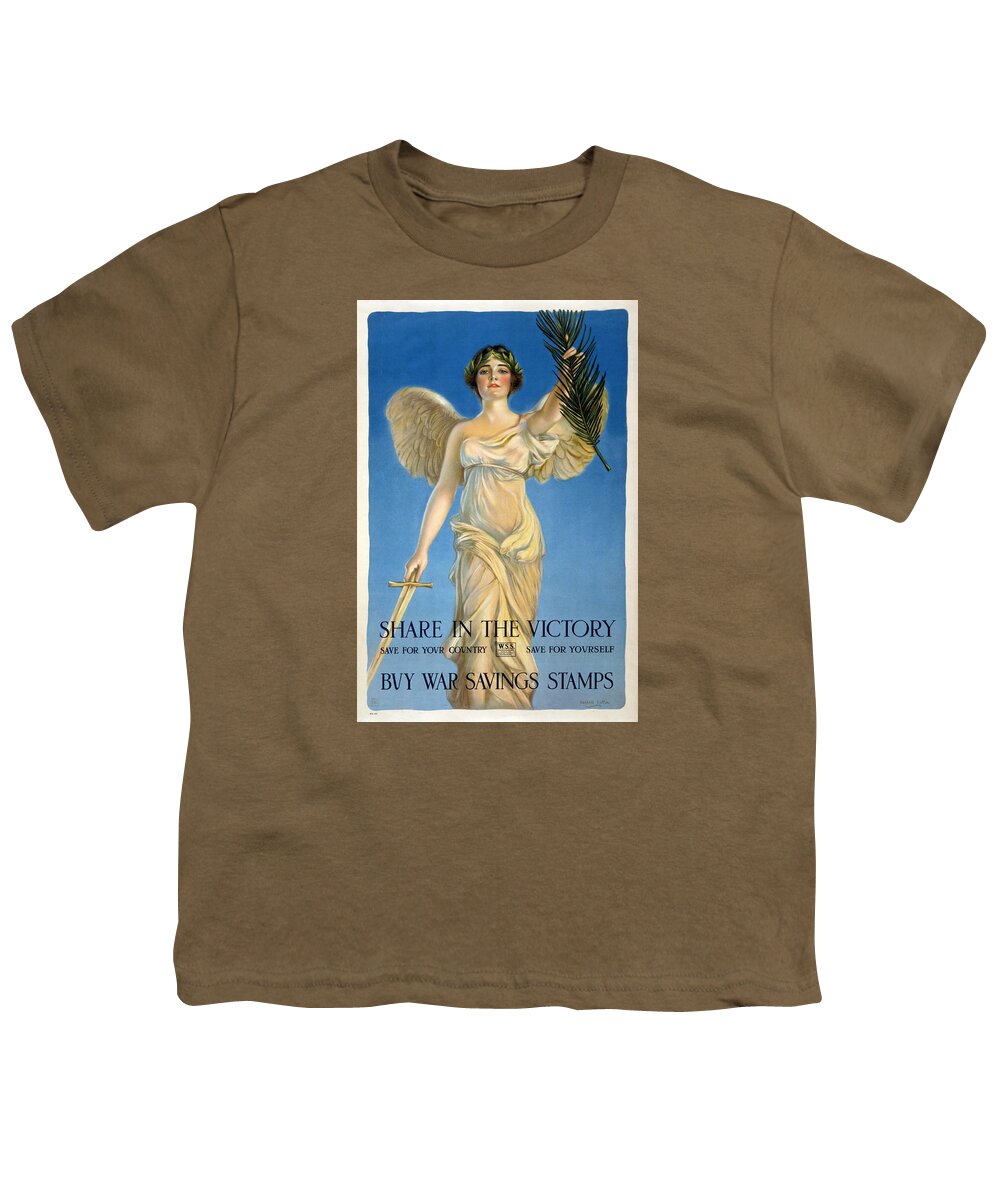 Haskell Coffin Youth T-Shirt featuring the drawing Share in the Victory. Save for your Country by Haskell Coffin