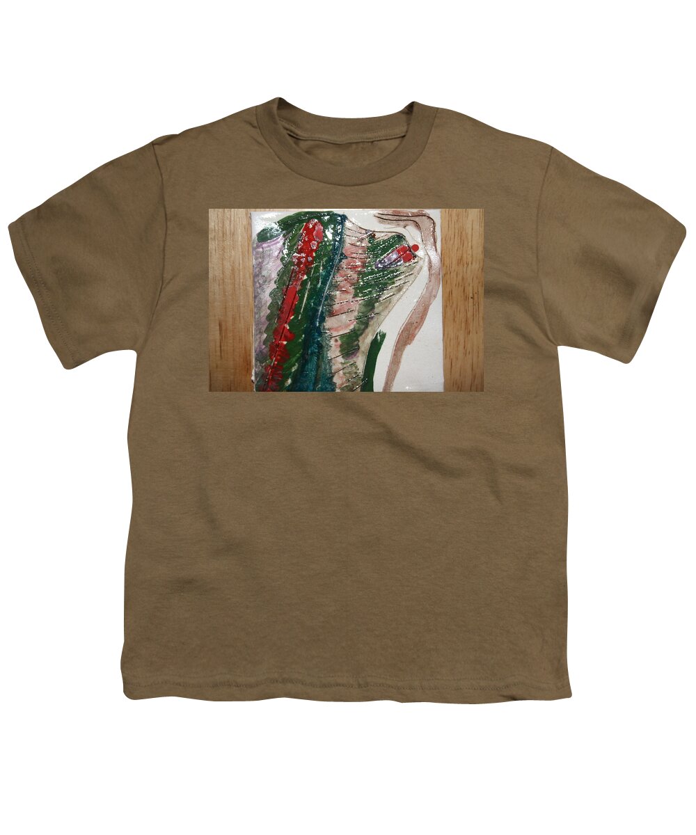 Jesus Youth T-Shirt featuring the ceramic art Silent - tile by Gloria Ssali