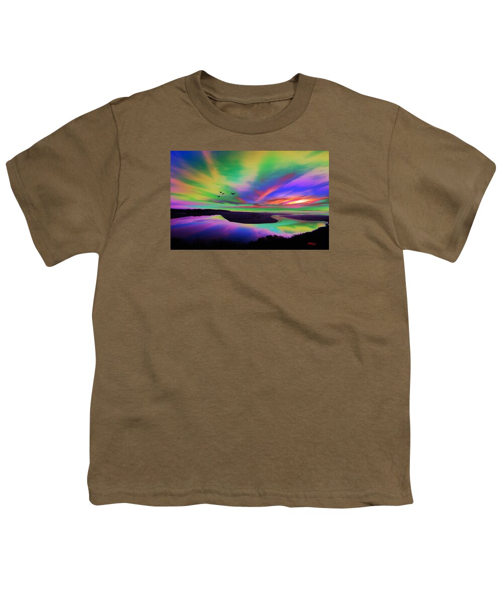 Water Youth T-Shirt featuring the digital art Sky Rays by Gregory Murray