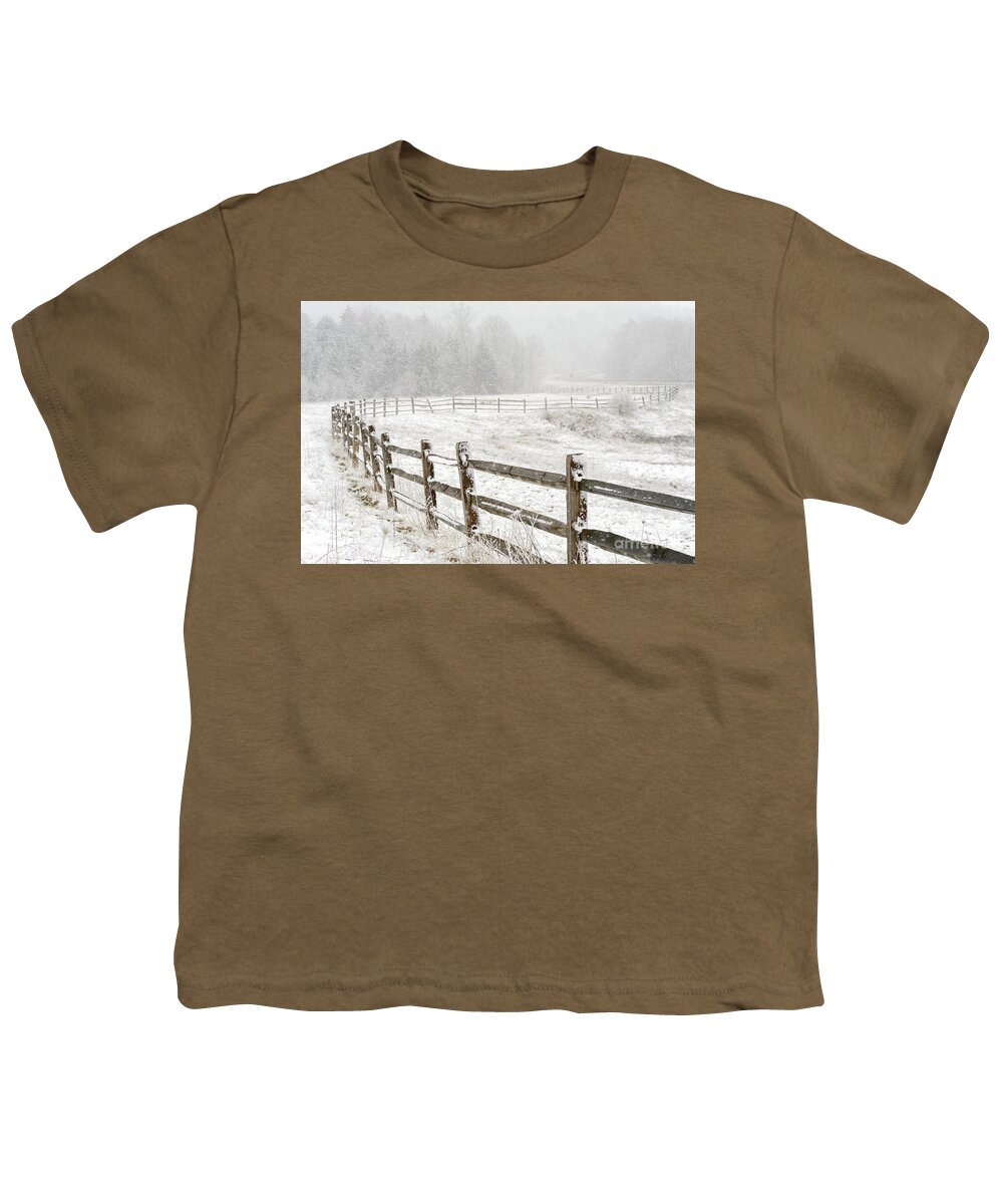 Spring Youth T-Shirt featuring the photograph Snow Highland Scenic Highway by Thomas R Fletcher