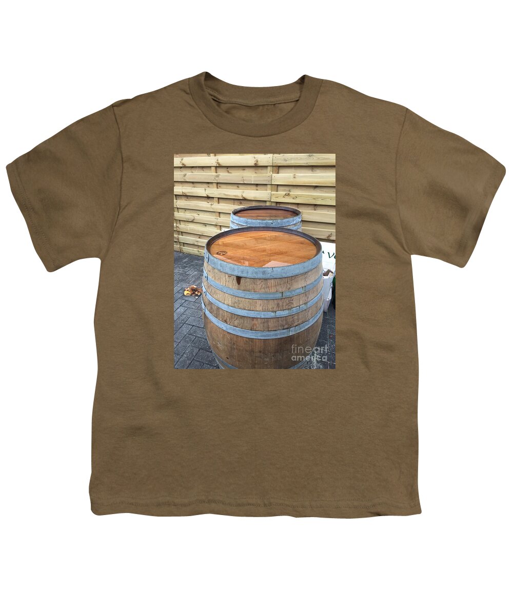 Barrels Youth T-Shirt featuring the photograph Soaked Barrels by Evan N