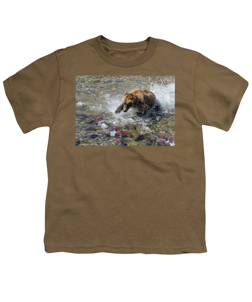Alaska Youth T-Shirt featuring the photograph Sockeye in Sight by Cheryl Strahl