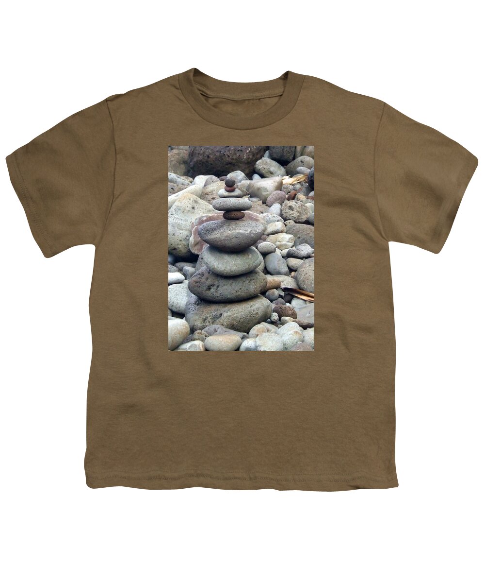 Stone Youth T-Shirt featuring the painting Solace by Angela Annas